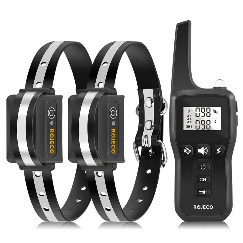 Collar de adiestramiento para perros de 1000 m con vibración y sonido