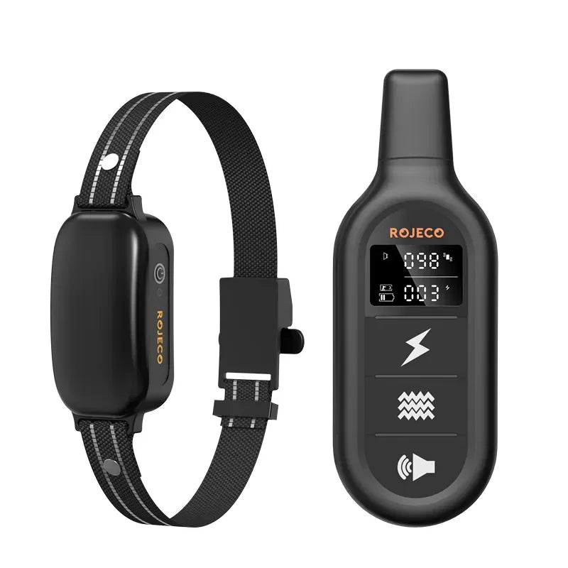 Collar de adiestramiento para perros recargable e impermeable con control remoto