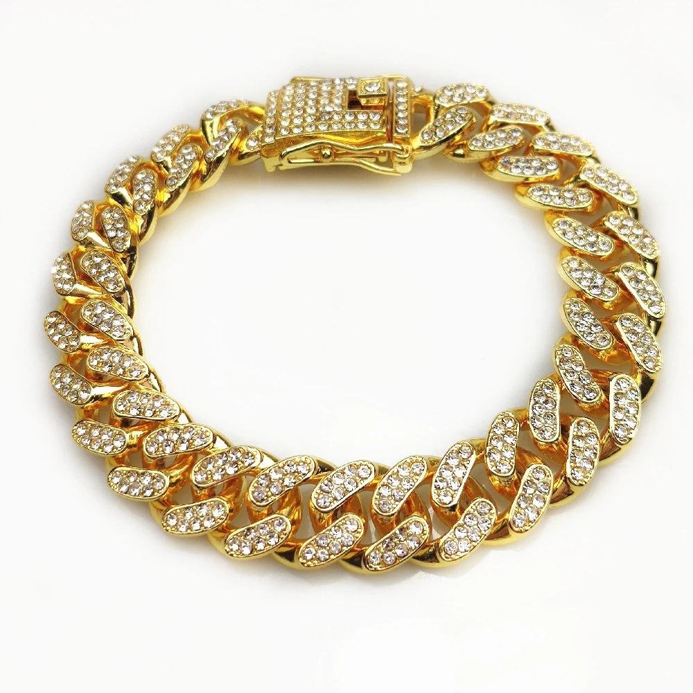 Collar de Cadena Dorado para Perros
