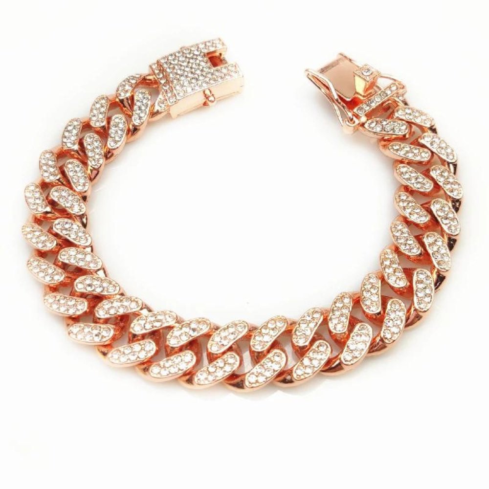 Collar de Cadena Dorado para Perros
