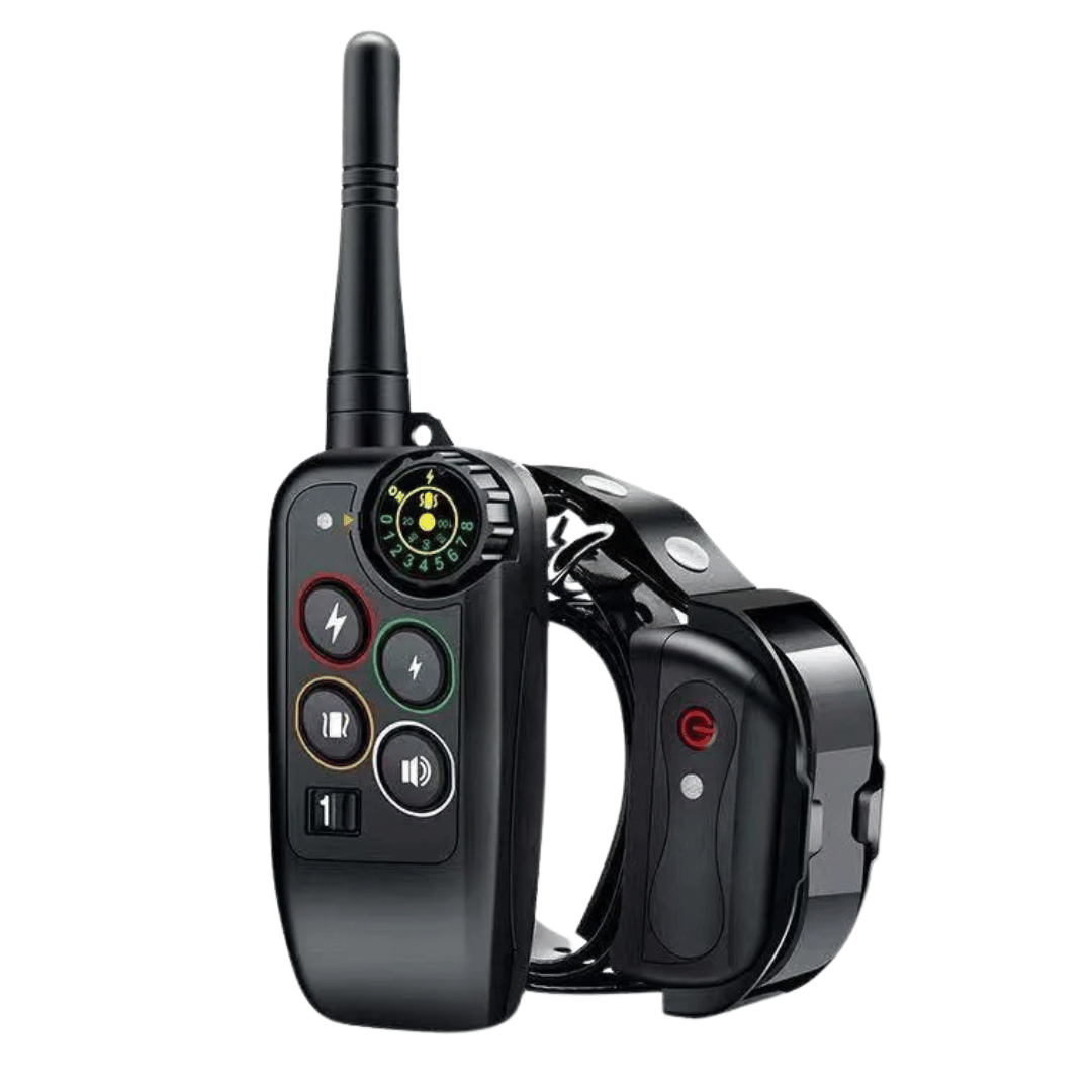 Collar electrónico de adiestramiento para perros y mando a distancia, impermeable y de largo alcance (1000 m)
