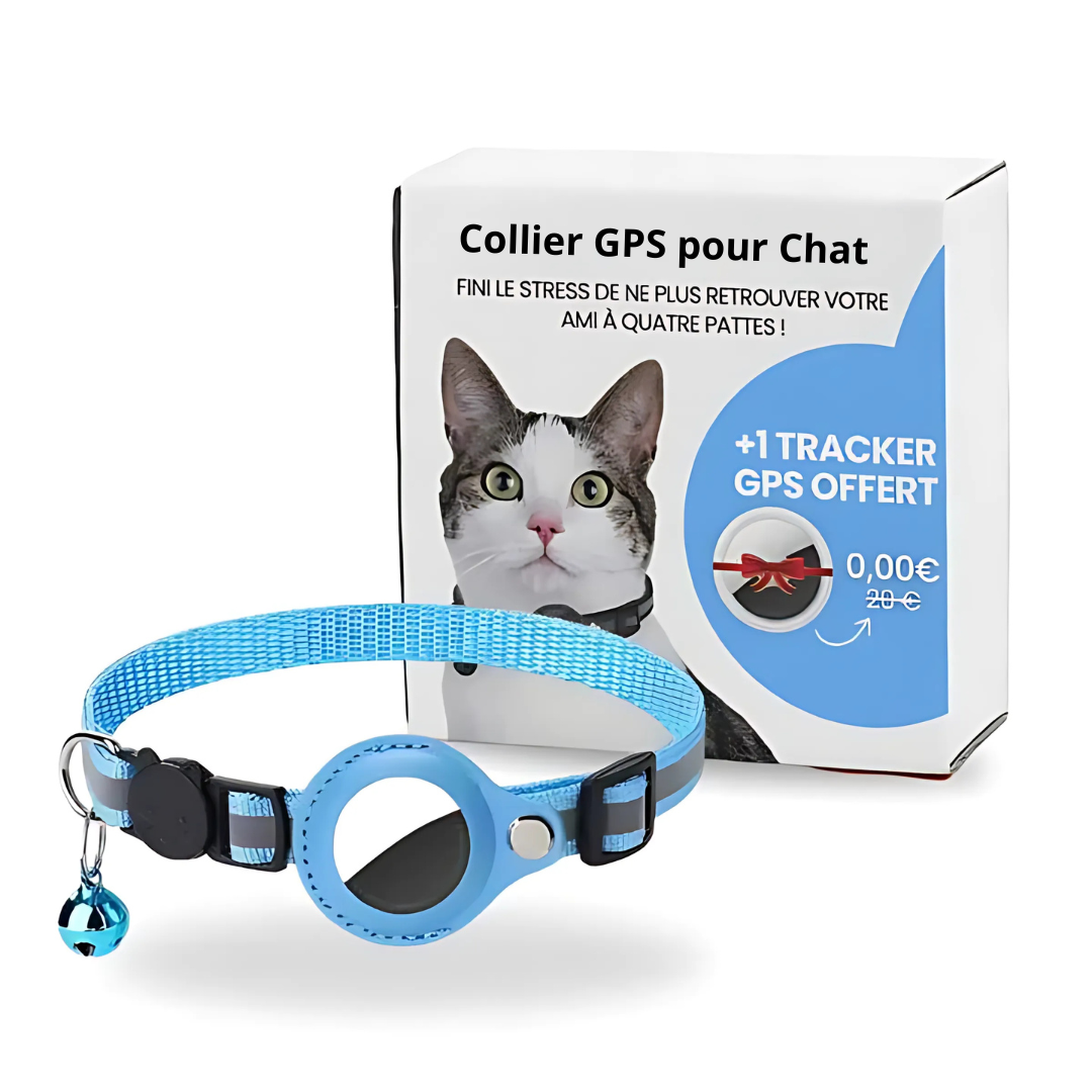 Collar GPS para gatos con seguimiento en directo y seguridad