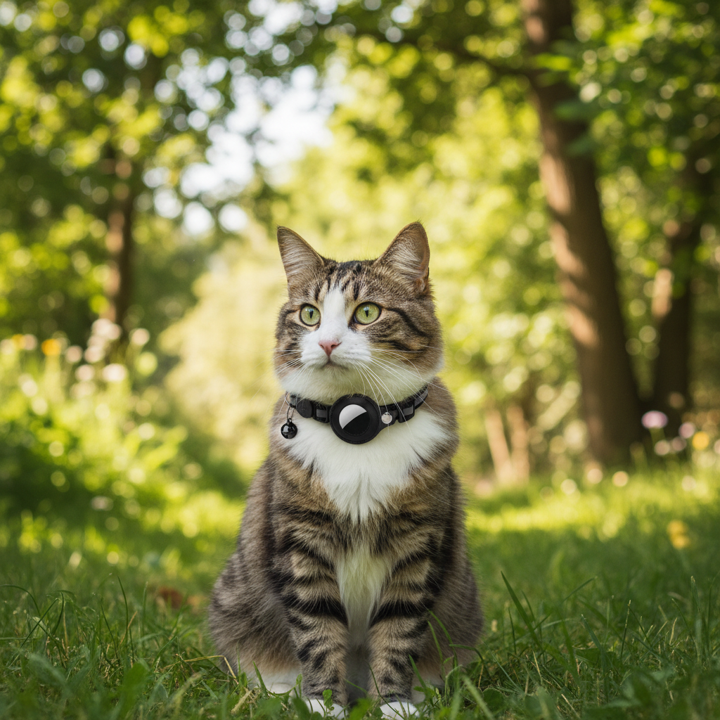 Collar GPS para gatos con seguimiento en directo y seguridad