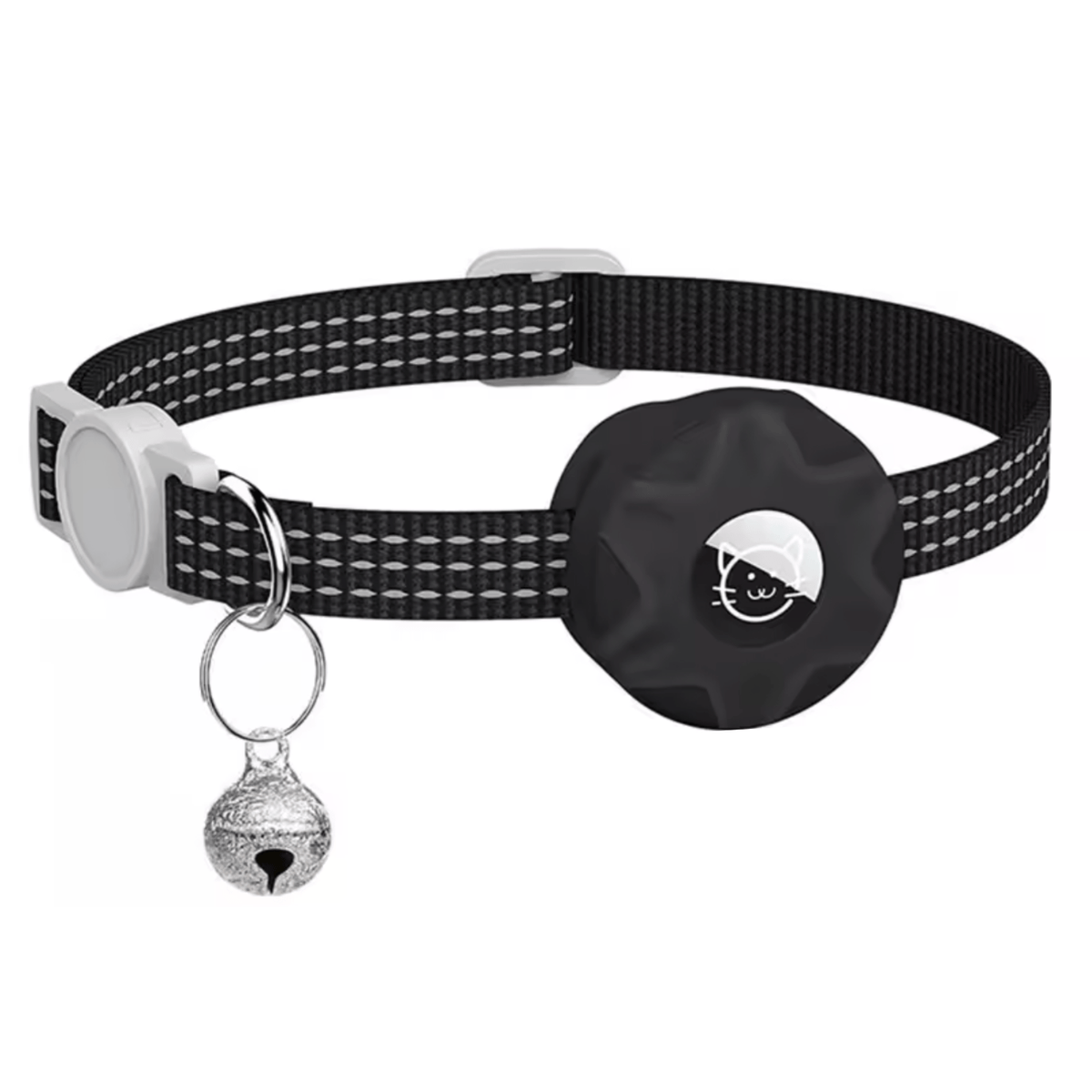 Collar para gato con localizador Bluetooth y diseño reflectante para mayor seguridad