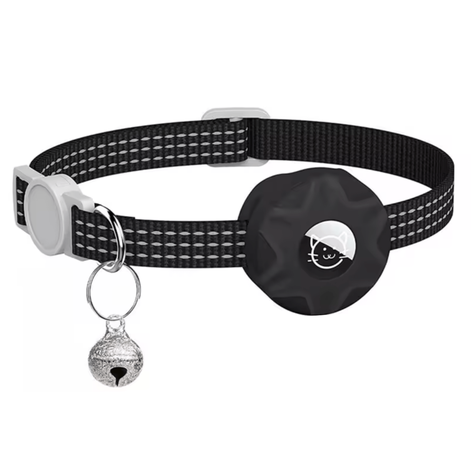 Collar para gato con localizador Bluetooth y diseño reflectante para mayor seguridad