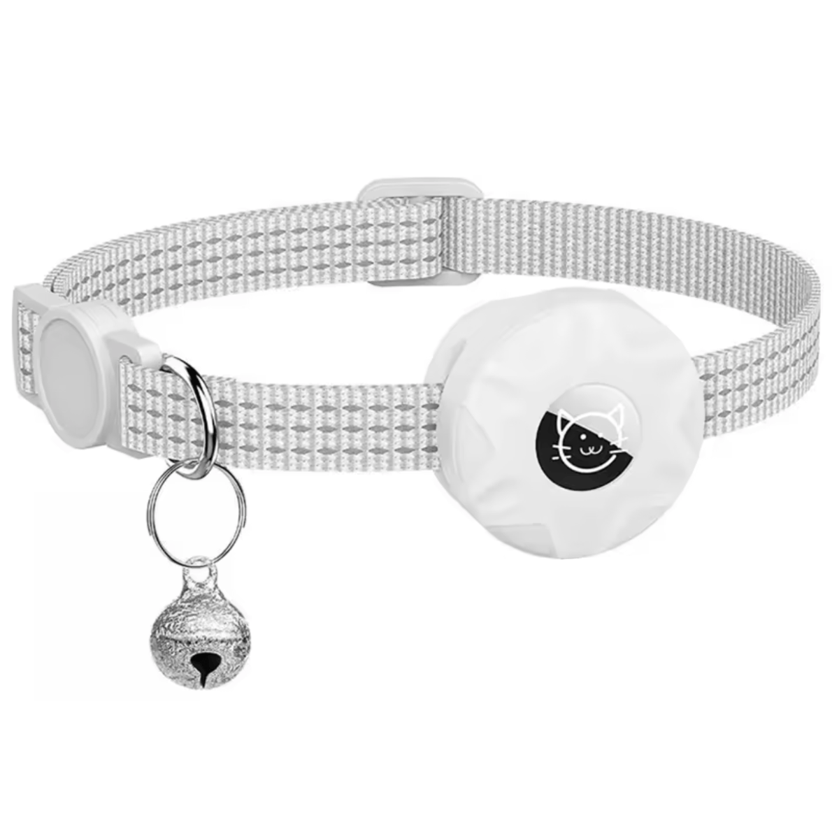 Collar para gato con localizador Bluetooth y diseño reflectante para mayor seguridad