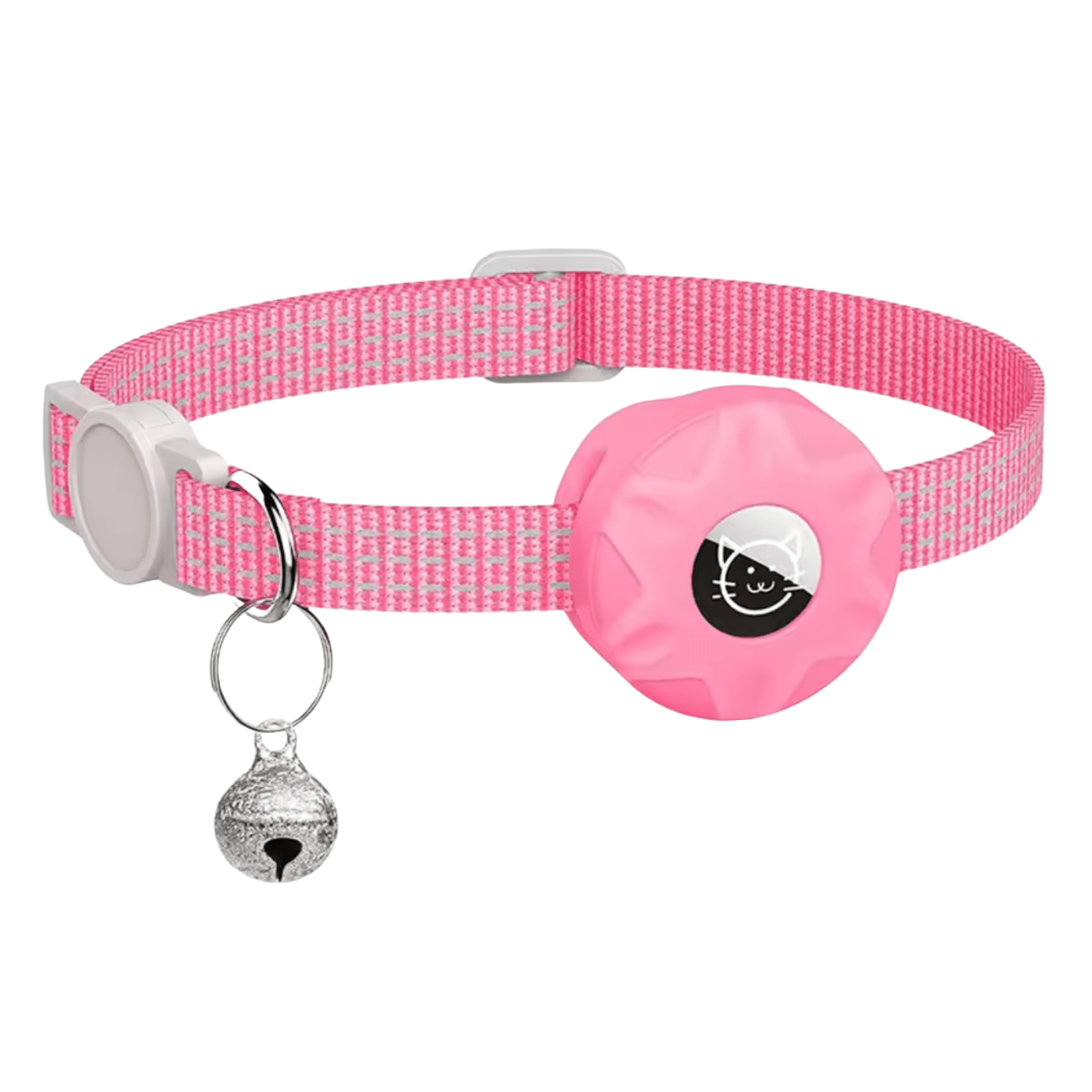 Collar para gato con localizador Bluetooth y diseño reflectante para mayor seguridad