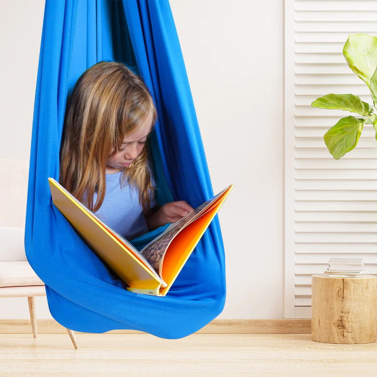 Columpio Hamaca de Terapia de Algodón Infantil para Equilibrio, Calma y Desarrollo Sensorial