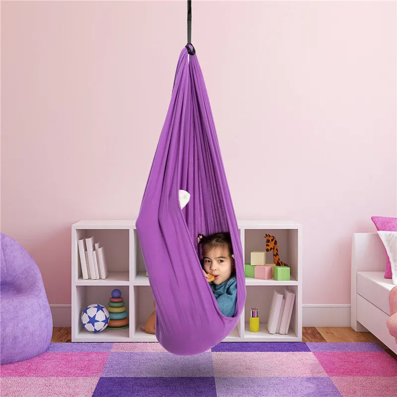 Columpio Hamaca de Terapia de Algodón Infantil para Equilibrio, Calma y Desarrollo Sensorial