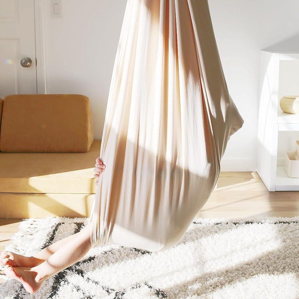 Columpio Hamaca de Terapia de Algodón Infantil para Equilibrio, Calma y Desarrollo Sensorial