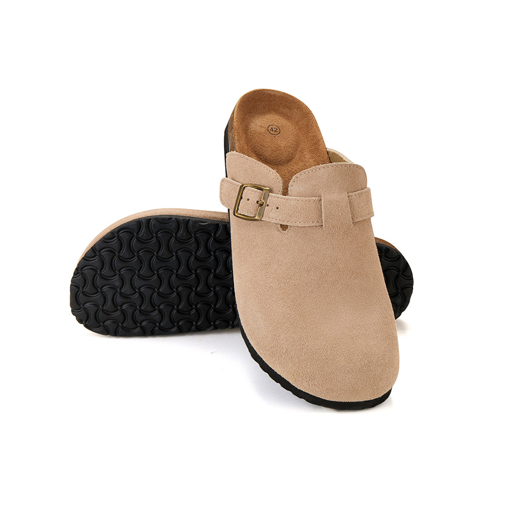Comodidad y estilo en uno: sandalias clásicas de corcho con puntera cerrada
