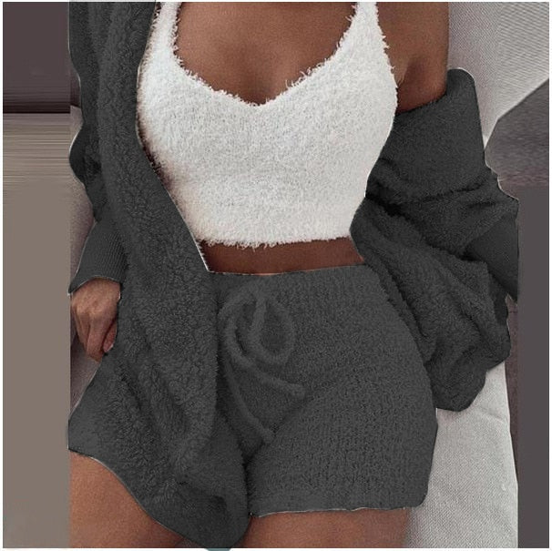 Conjunto cómodo de tres piezas | Cálido y elegante para cualquier ocasión