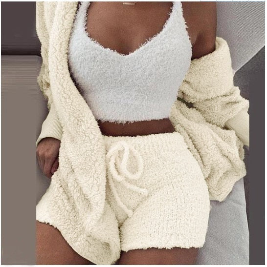 Conjunto cómodo de tres piezas | Cálido y elegante para cualquier ocasión