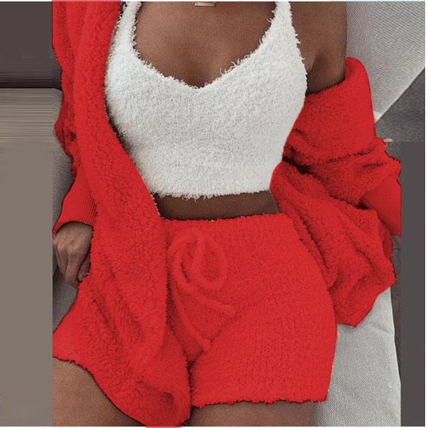 Conjunto cómodo de tres piezas | Cálido y elegante para cualquier ocasión