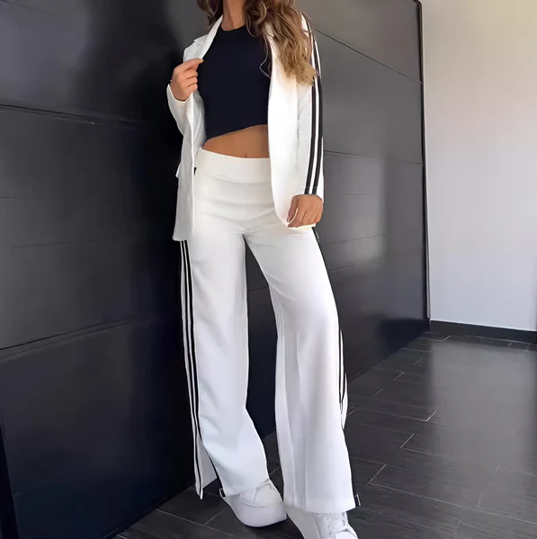 Conjunto de blazer | Elegante y cómodo conjunto de dos piezas para mujer