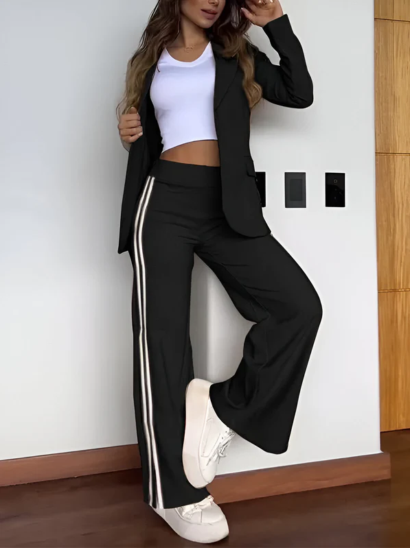 Conjunto de blazer | Elegante y cómodo conjunto de dos piezas para mujer