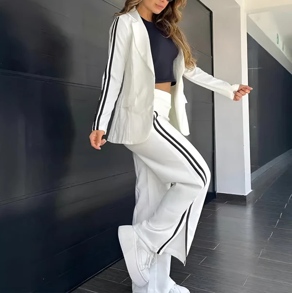 Conjunto de blazer | Elegante y cómodo conjunto de dos piezas para mujer