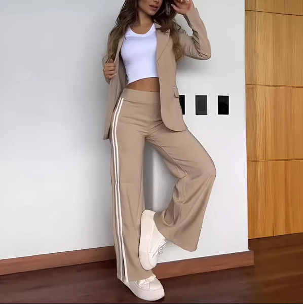 Conjunto de blazer | Elegante y cómodo conjunto de dos piezas para mujer