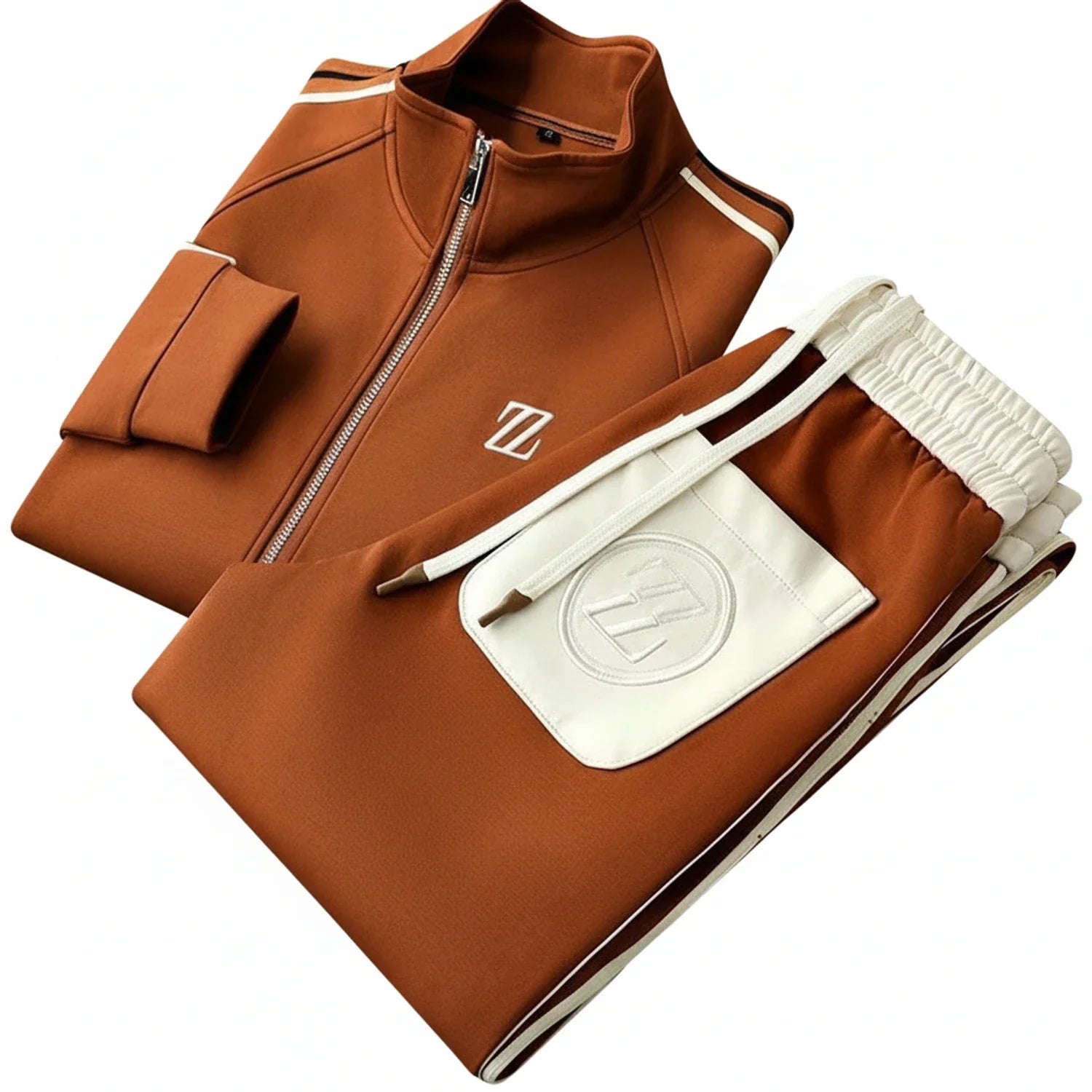 Conjunto de chándal para hombre con cremallera