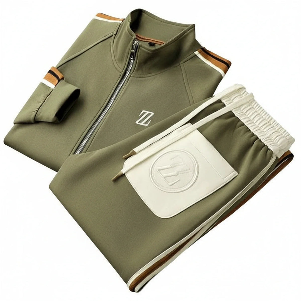 Conjunto de chándal para hombre con cremallera