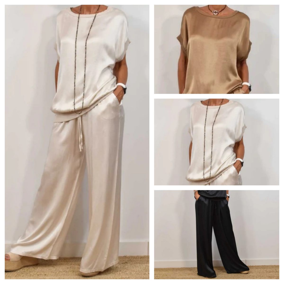 Conjunto de dos piezas holgado para mujer