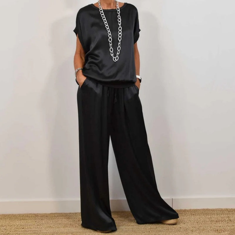 Conjunto de dos piezas holgado para mujer