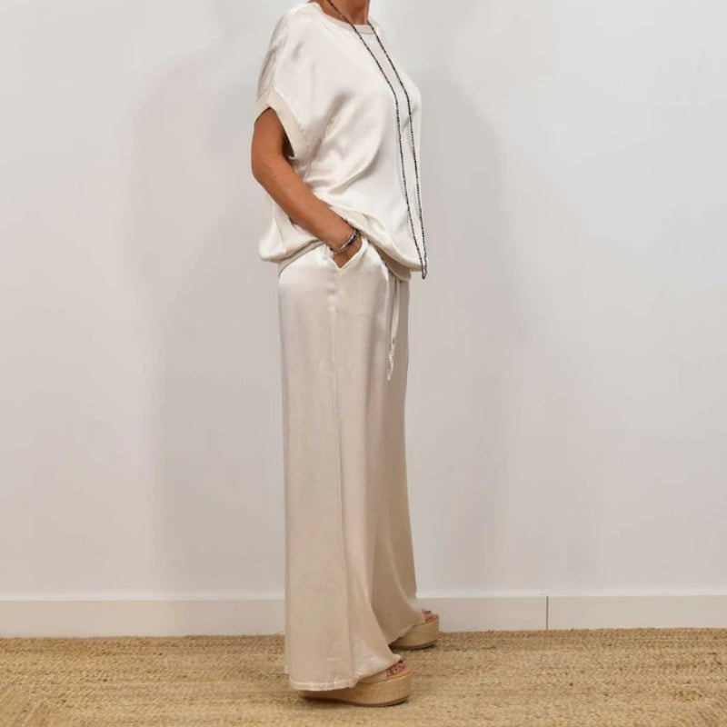 Conjunto de dos piezas holgado para mujer