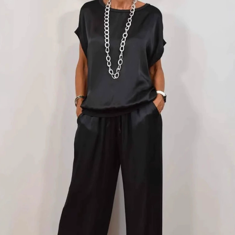 Conjunto de dos piezas holgado para mujer