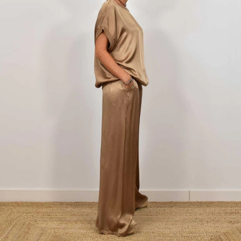 Conjunto de dos piezas holgado para mujer
