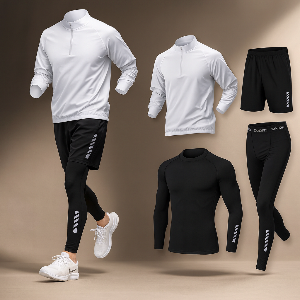 Conjunto de entrenamiento de 4 piezas para libertad de movimiento, comodidad y estilo