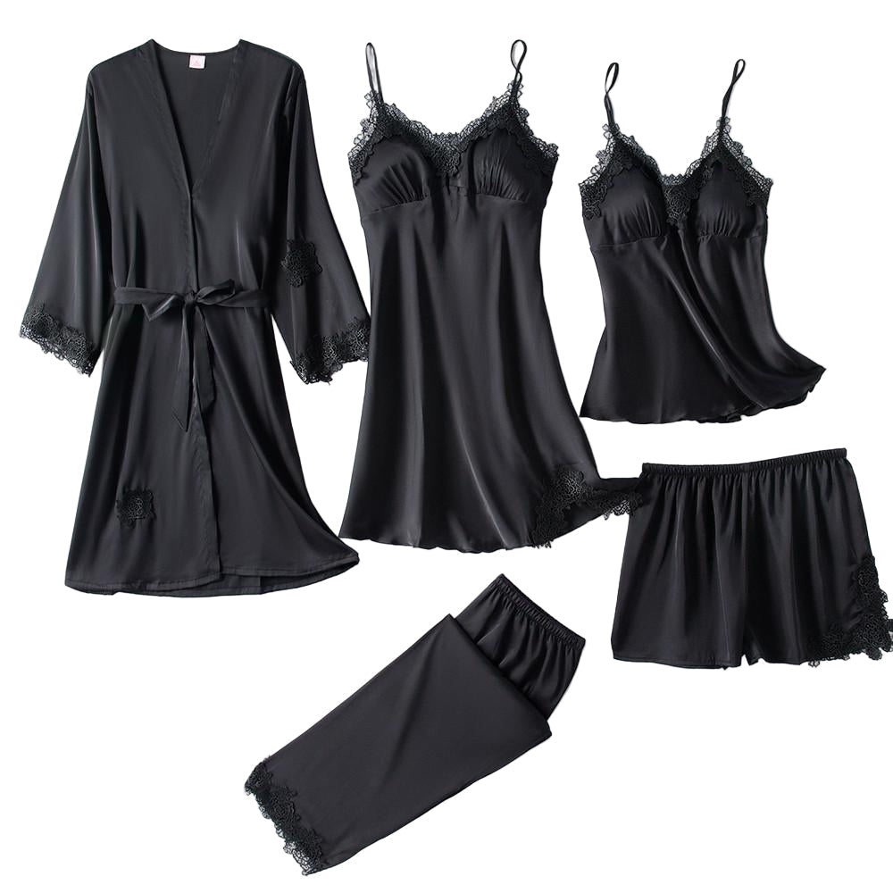 Conjunto de pijama satinado de lujo