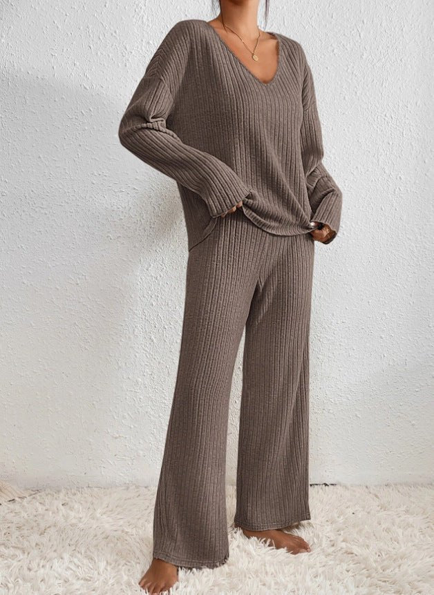 Conjunto de punto para estar por casa para mujer