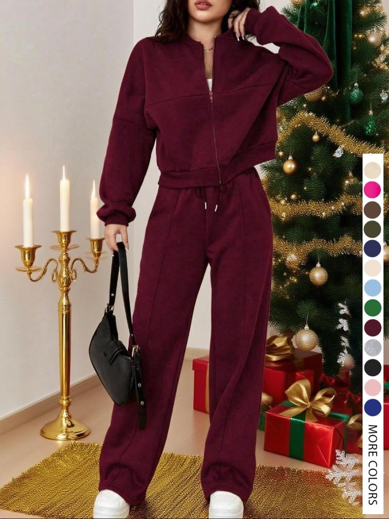 Conjunto de ropa de estar por casa de felpa de lujo para mujer
