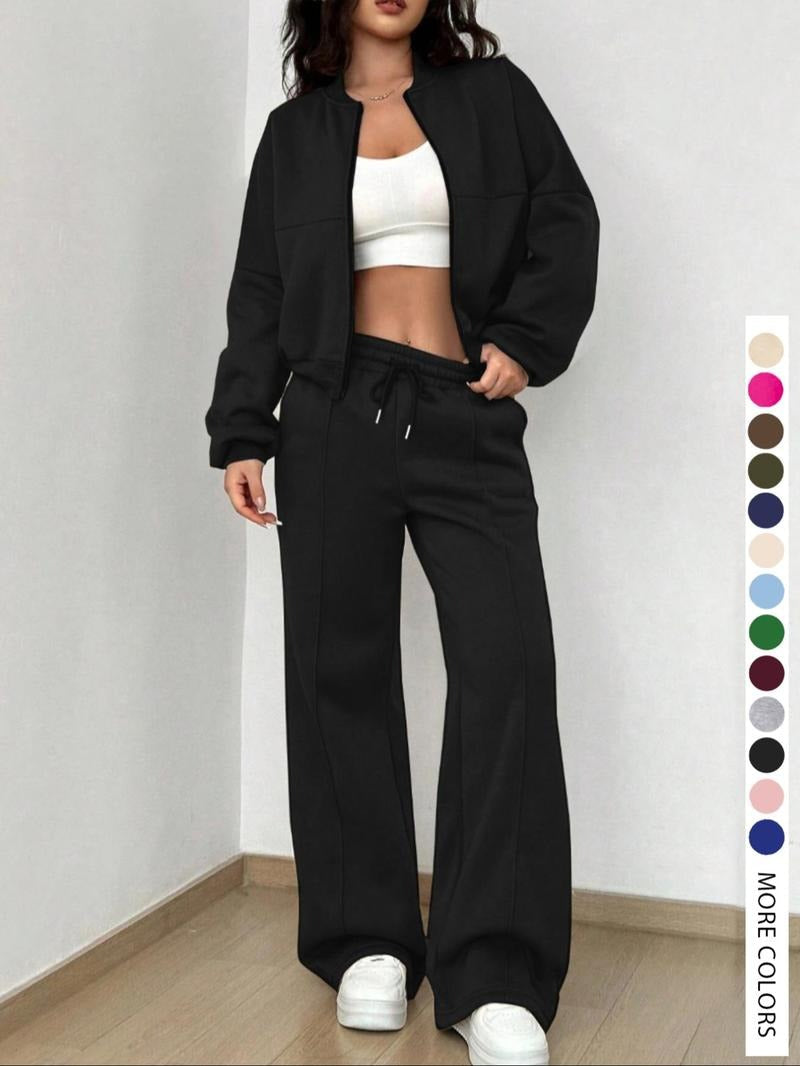 Conjunto de ropa de estar por casa de felpa de lujo para mujer
