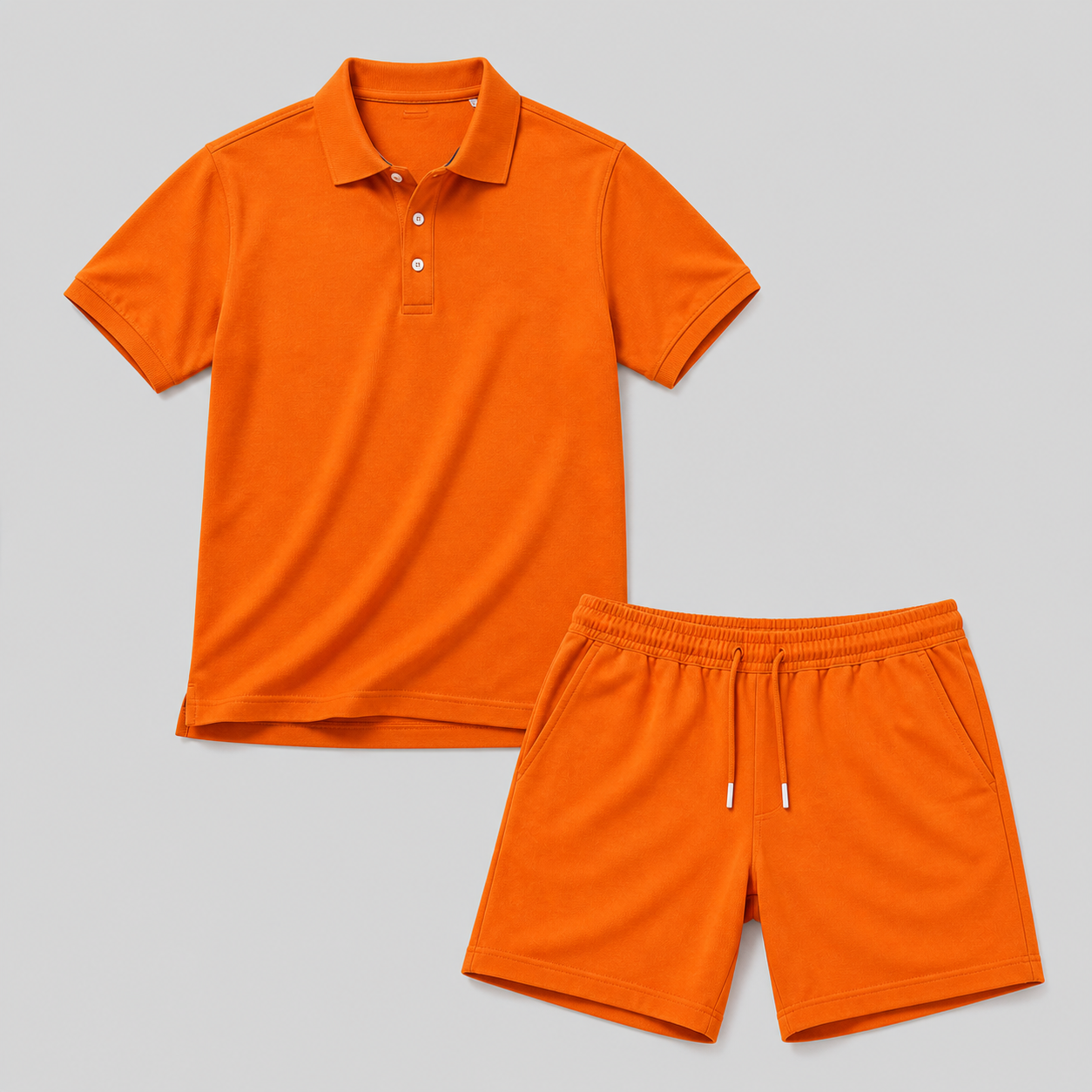 Conjunto deportivo de verano para hombre – Polo y pantalones cortos, comodidad ligera