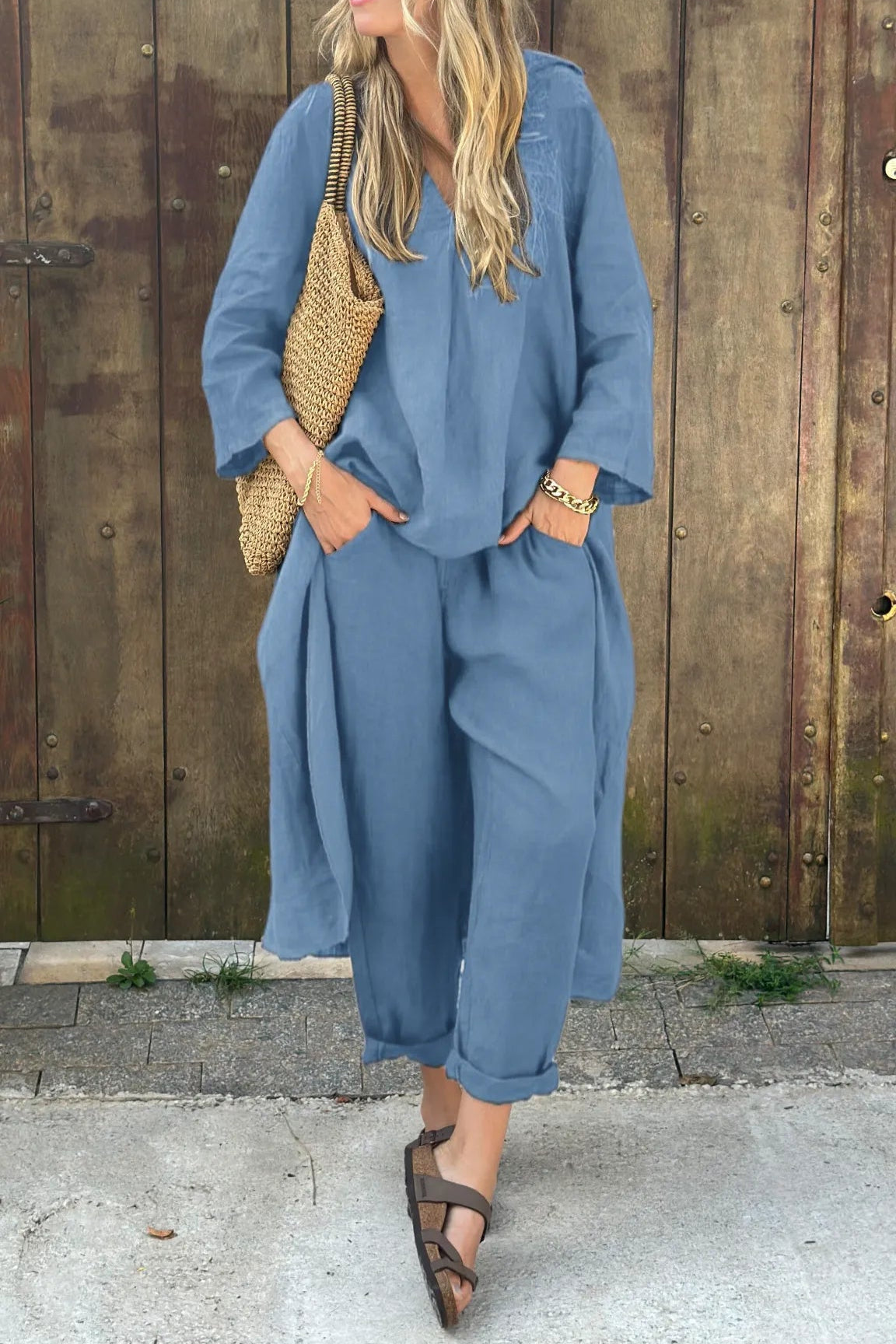 Conjunto elegante y cómodo de dos piezas