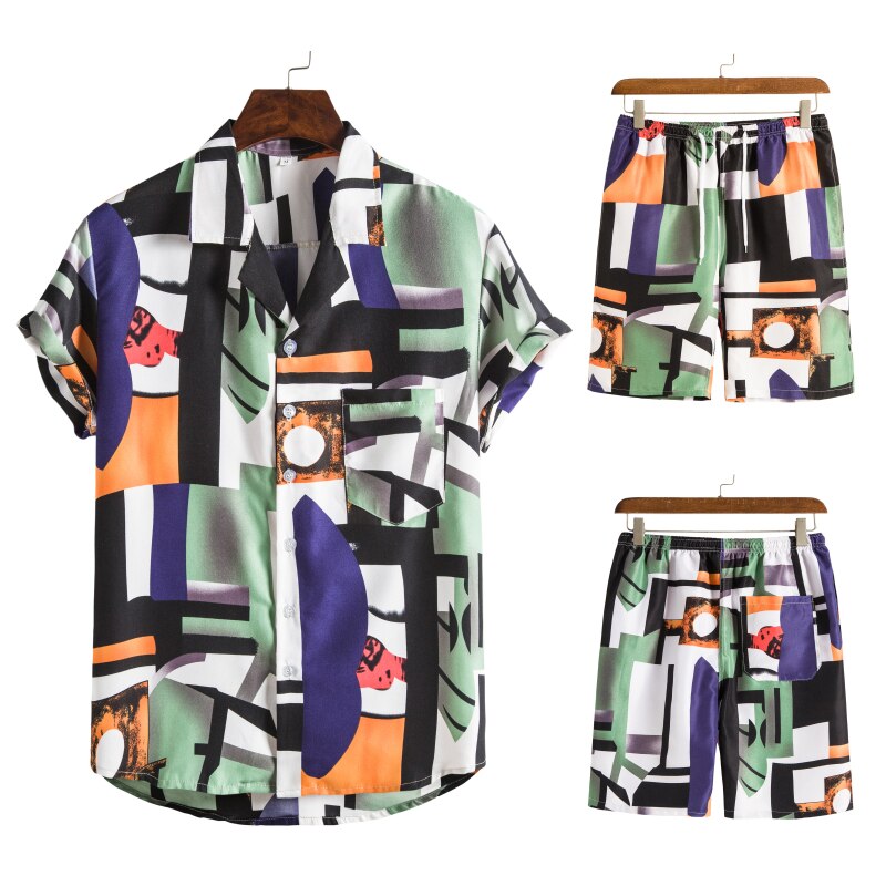 Conjunto hawaiano para hombre | Combinación alegre y veraniega para el verano