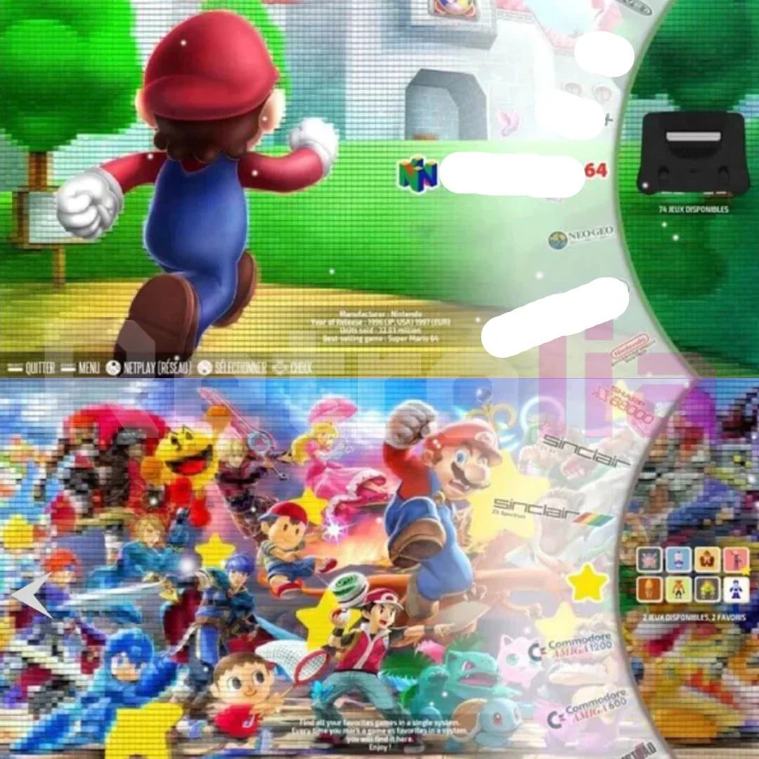 Consola de videojuegos retro con 20.000 clásicos