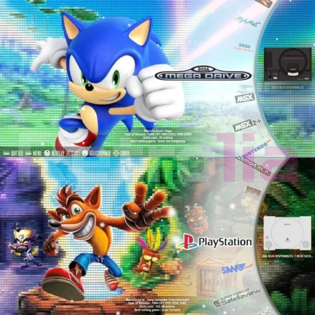 Consola de videojuegos retro con 20.000 clásicos