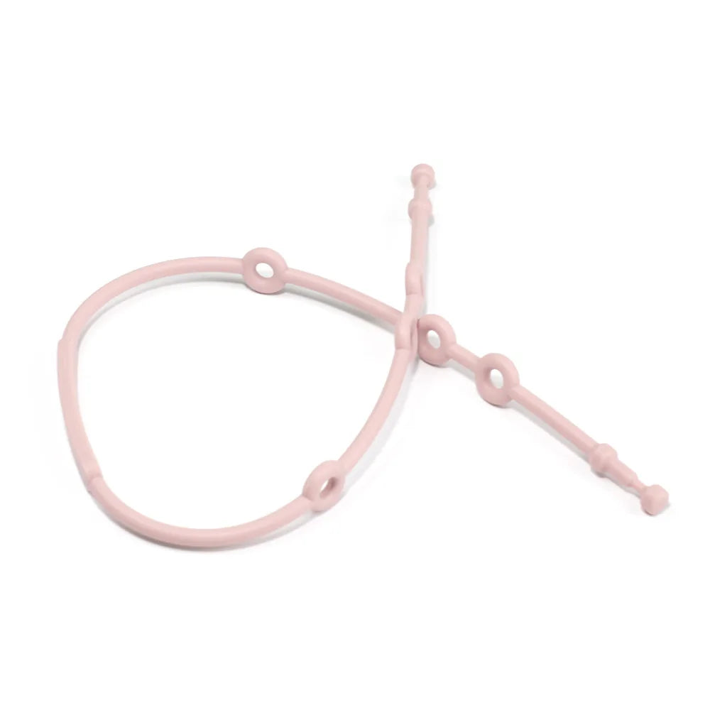 Correas sujetajuguetes de silicona ajustables para un juego seguro