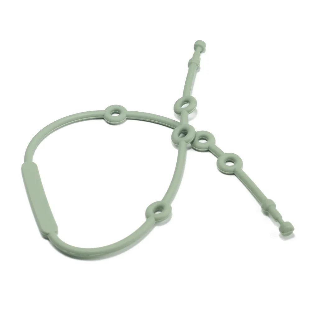 Correas sujetajuguetes de silicona ajustables para un juego seguro
