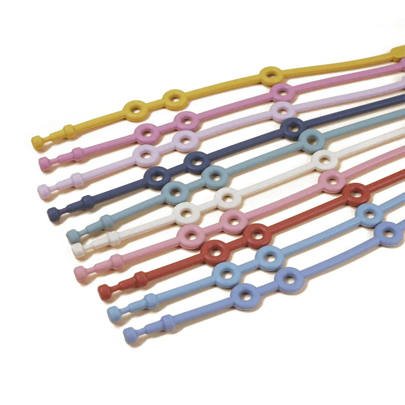 Correas sujetajuguetes de silicona ajustables para un juego seguro