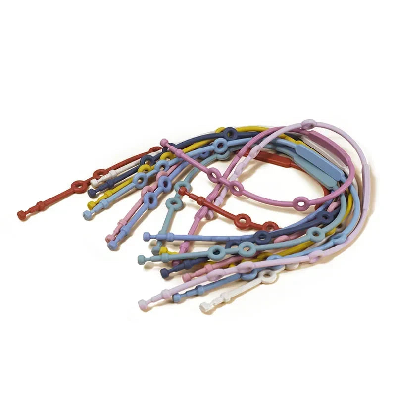 Correas sujetajuguetes de silicona ajustables para un juego seguro