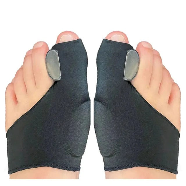 Corrector de dedos para hallux valgus con alivio de presión al caminar