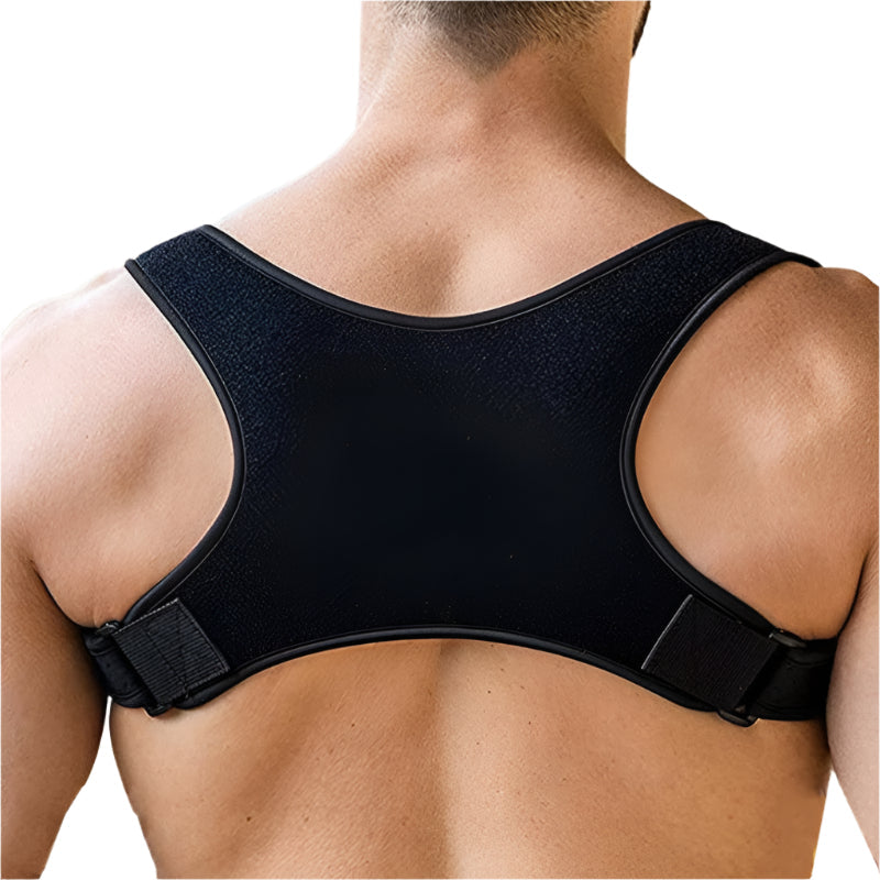Corrector de postura ajustable con soporte para espalda y hombros – Diseño ergonómico con material ligero y transpirable