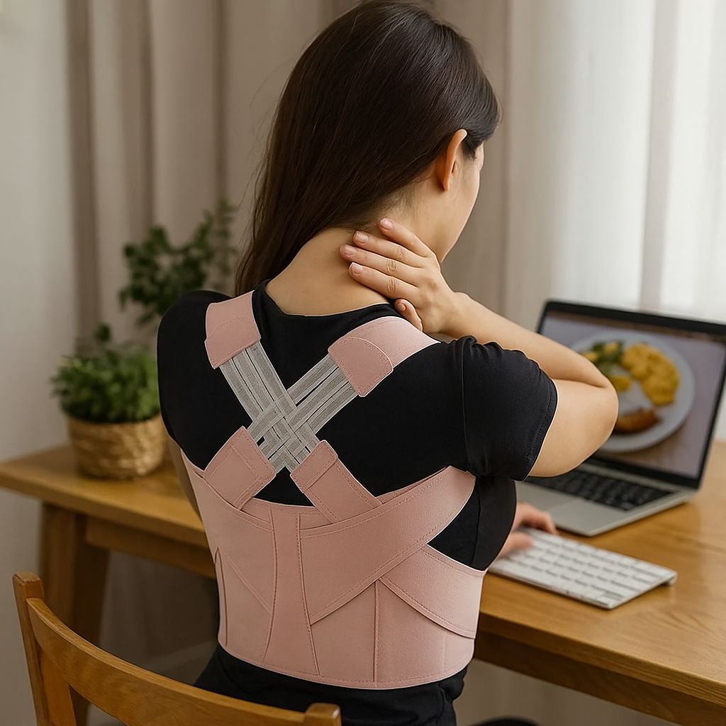 Corrector de postura ergonómico y ajustable