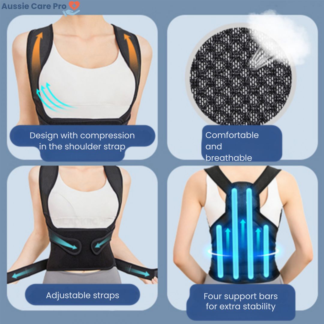 Corrector de postura – Soporte de espalda ajustable para hombres y mujeres