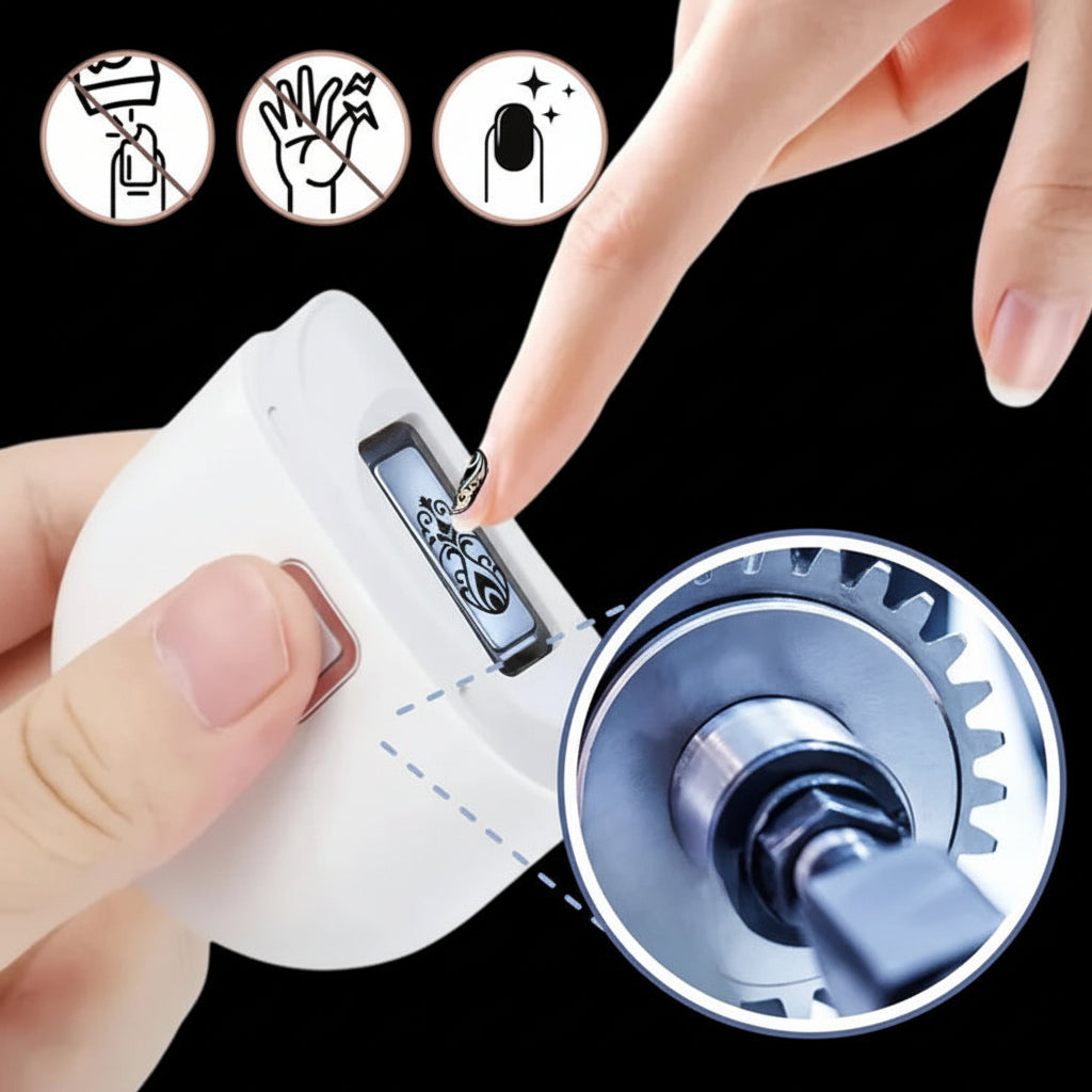Cortaúñas eléctrico recargable con luz LED