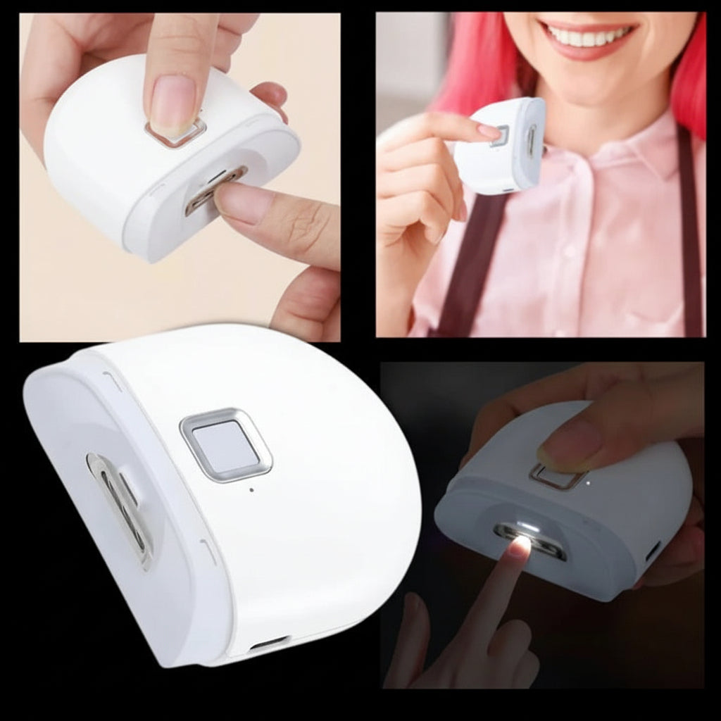 Cortaúñas eléctrico recargable con luz LED