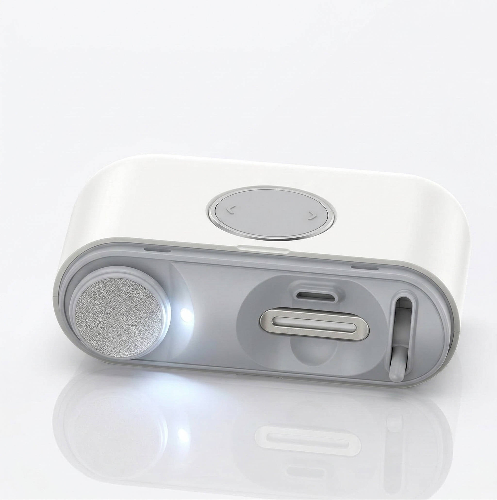 Cortauñas Eléctrico Recargable para Adultos y Niños con Depósito de Recogida Integrado, Ligero